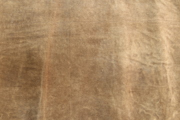 Fototapeta premium Brown genuine leather texture closeup. Background for text design.