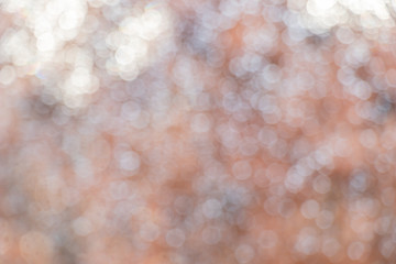 orange color bokeh soft defocused lights background. 
