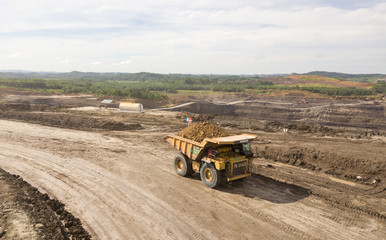 Obraz premium Open Pit Coal Mining