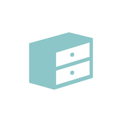 Cabinet Furniture Kitchen Interior Graphic Vector Logo Design