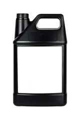 Black Gallon with Empty Label isolated 