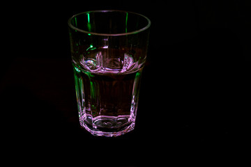 glass of milk drink and low key