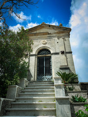 Fototapeta na wymiar A small cemetery in Calabria, Italy.