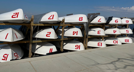 numbered boats for rent lakeside