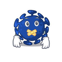 streptococcus cartoon character style with mysterious silent gesture