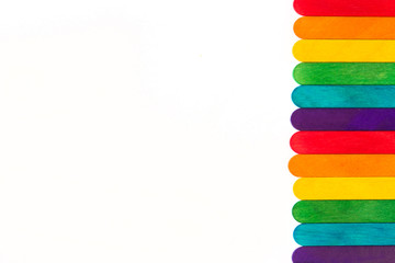 lgbT Background concept top view with copy spaces