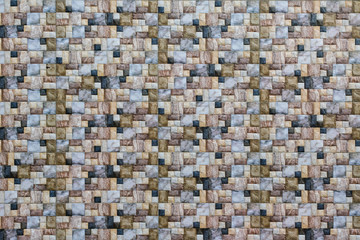 Square colors pixel art wall tiles.