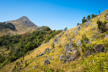 Mountain of Doi Luang Chiang Dao natural park Landscape, Chiang Mai, Thailand.