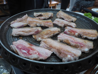 JEJU ISLAND/KOREA - 09th Jun, 2018 : Jeju Island is one of the famous in South Korea Region. Korean Street Foods. Jeju do beach Island, South Korea
