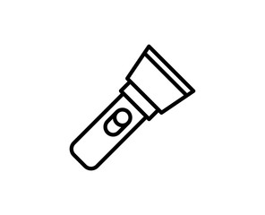 Flashlight line icon