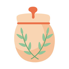 kitchen sugar ceramic pot utensil hand draw style