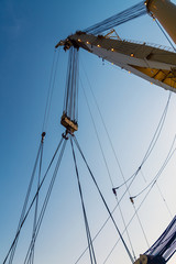 Crane of a derrick lay barge with capacity of 3000ST performing heavy lifting works