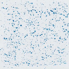 Watercolor background with paint splashes in blue
