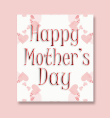 Obraz na płótnie Canvas Happy mothers day card