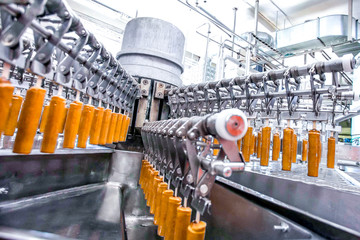 Automatic production line of fruit ice cream