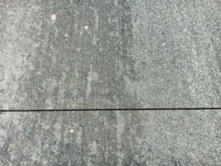 Asphalt surface fissure To prepare roadworks for excavation