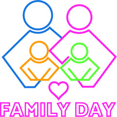 Family Day Logo Vector EPS10