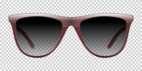 Sunglasses vector realistic illustration on a background