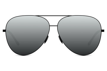 Sunglasses vector realistic illustration on a background
