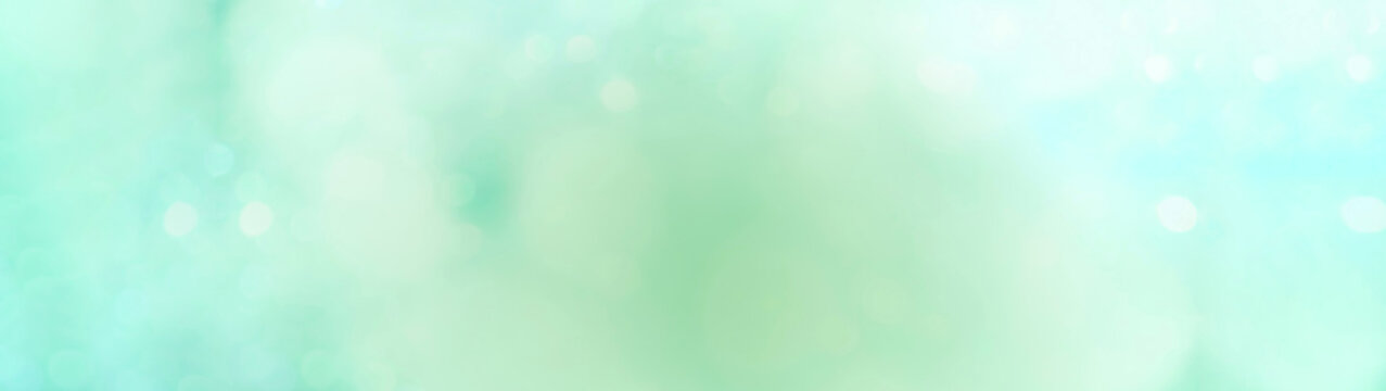  Spring background - abstract green blue background with bokeh 