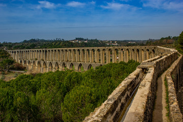 Aqueduto do Convento de Cristo em Tomar, Portugal