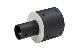 black plastic pipe