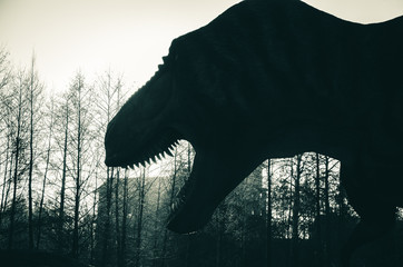 dinozaur, park, abstrakcja © Piotr