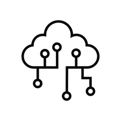 internet of things vector icon. cloud service illustration sign. communication symbol.