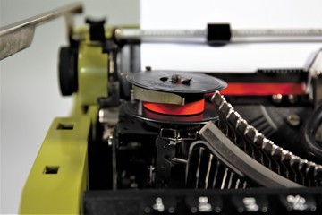 close up of an old typewriter