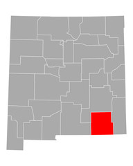 Karte von Eddy in New Mexico