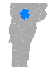 Karte von Lamoille in Vermont