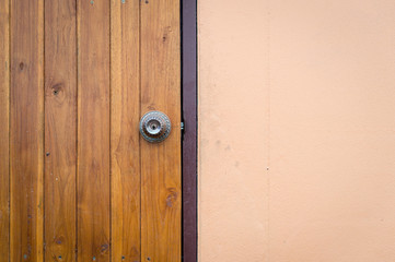 Closeup of Wood Door Background