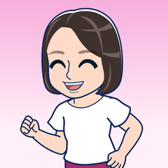 ジョギングする女の子