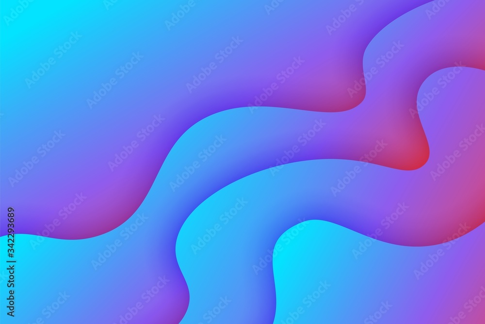 Canvas Prints modern abstract illustration with colorful abstract wave background