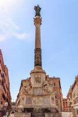 Fototapeta na wymiar Column of the Immaculate Conception, Rome, Italy 