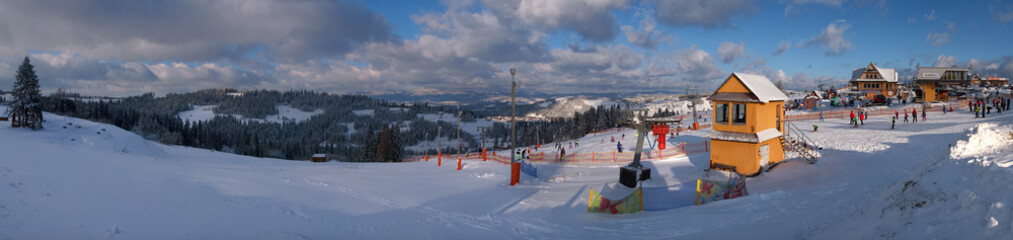 Panorama - Rusniśnik wierch - stacja narciarska