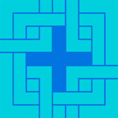 Obraz premium Seamless Japanese pattern connecting the lines