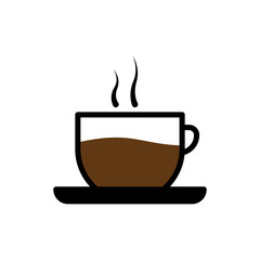 Coffee cup icon. Design template vector