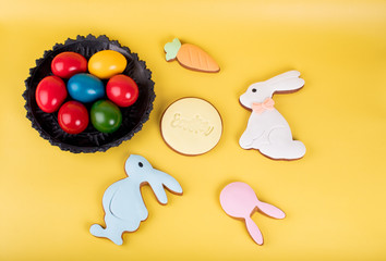 Cute Easter bunny desserts, Easter painted eggs, Authentic Easter Brunch.