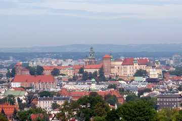 Fototapeta na wymiar Widok na Wawel Kraków