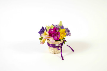 Miniature flower arrangement