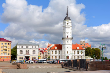 Fototapeta premium Mogilev Town Hall. Belarus.