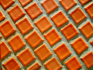 
Decorative ceramic tiles on the wall of the building
Background for web design.