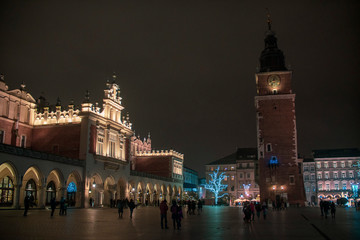 Fototapeta premium nocny kraków