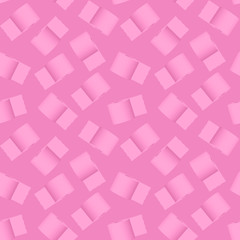 seamless pink toilet paper pattern on a pink background. 3d illustration