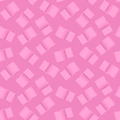 seamless pink toilet paper pattern on a pink background. 3d illustration