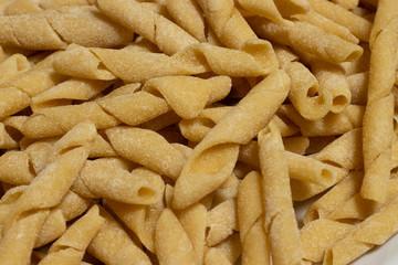 Homemade Fusilli al ferro with 00 flour