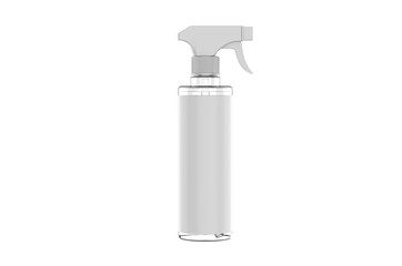 Blank plastic trigger spray for branding, 3d render illustration.
