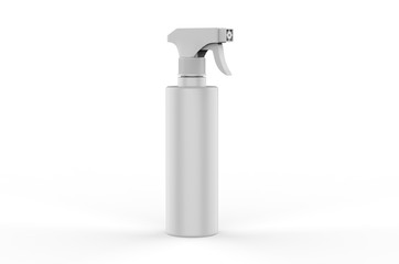 Blank plastic trigger spray for branding, 3d render illustration.