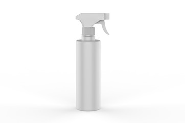 Blank plastic trigger spray for branding, 3d render illustration.